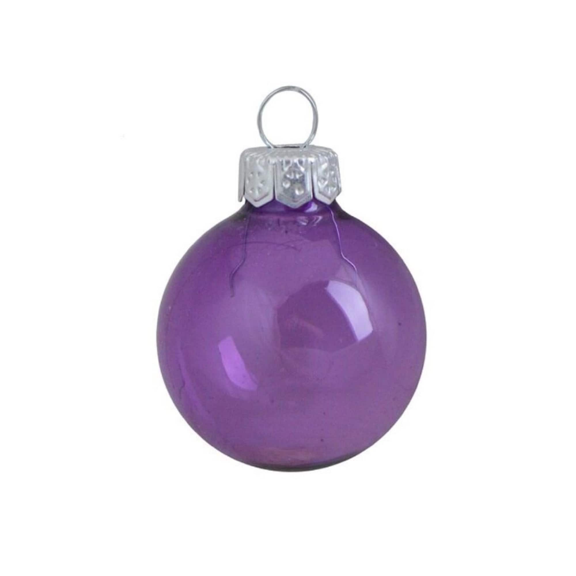 Whitehurst 40 Pack 1.25" Transparent Glass Ball Ornaments
